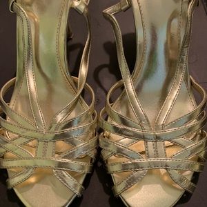 MOSSIMO Gold Sandal Style Heels